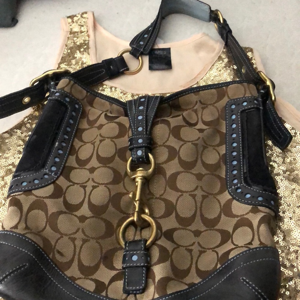 Coach bag-vintage blue Jean bag